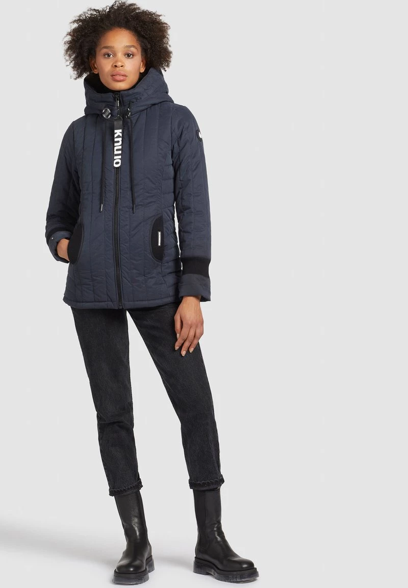 Khujo TWEETY PRIME5 PEACHED Veste Mi Saison Dunkelblau Femme 4 Khujo TWEETY PRIME5 PEACHED Veste Mi Saison Dunkelblau Femme – Image 2