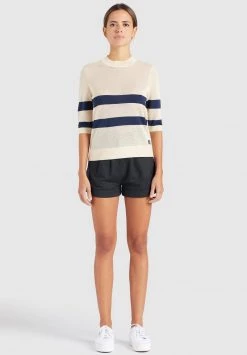 Khujo CHUMANE T Shirt Imprimé Sand/dark Blue Femme