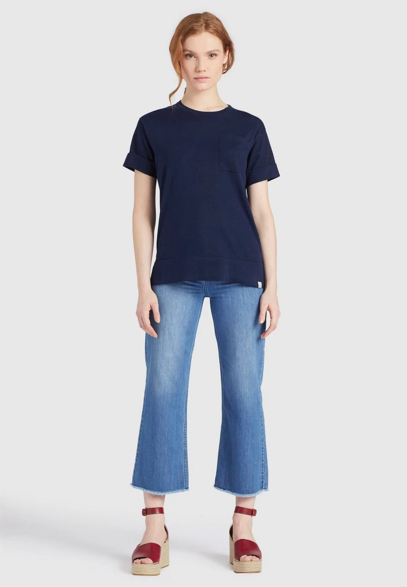 Khujo ALLMUT T Shirt Basique Dark Blue Femme 7 Khujo ALLMUT T Shirt Basique Dark Blue Femme – Image 5