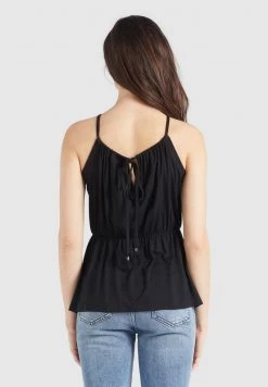 Khujo VALDA Débardeur Schwarz Femme -Khujo Soldes b683ab586b544e669119bc1507d62bc4
