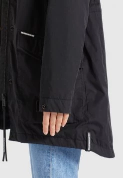 Khujo Femme AIRA Parka Schwarz -Khujo Soldes b7537ca84b6b4f6b8e1c162fb0a4cc0f