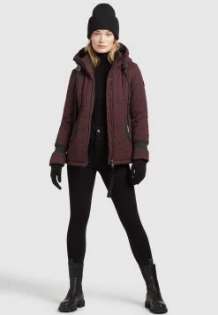 Khujo Femme TWEETY PRIME5 PEACHED Veste Mi Saison Weinrot -Khujo Soldes b7f43c4f38924c4eb704217f56709aa4