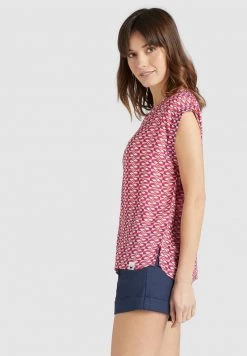 Khujo Femme MALVINA Blouse Red -Khujo Soldes b8571de9857448a1938770d0cba3da51