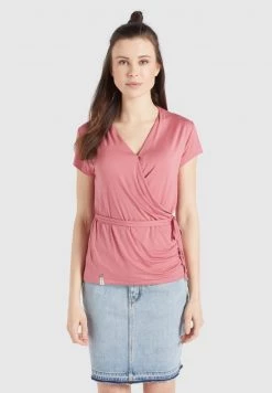Khujo LETICIA T Shirt Imprimé Rosa Femme -Khujo Soldes b866e85ec18f4dfc8a32ddb410220785