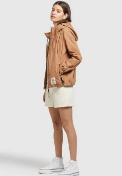 Khujo ROLAVA Veste Légère Toffee Femme -Khujo Soldes b8f912868f9b4f7ba340fadb49dd8342
