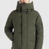 Khujo BARAT Veste D'hiver Dunkelgrün Homme -Khujo Soldes ba4a50de9645406a932eec6a3edb1913