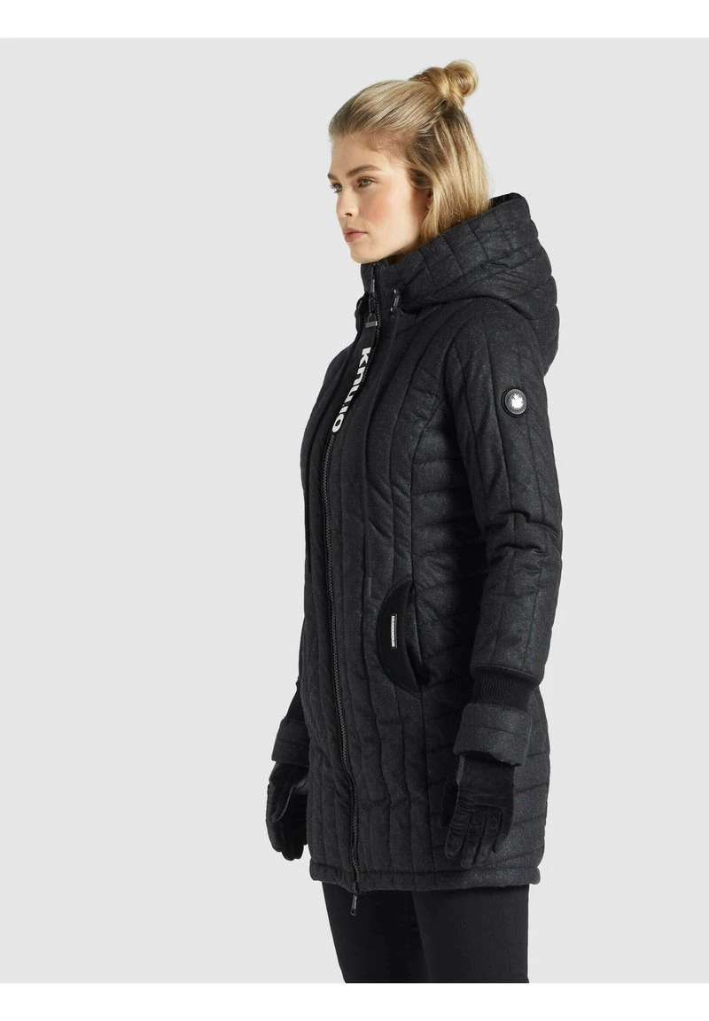 Khujo Femme JERRY PRIME5 SALTNPEPPER Veste D'hiver Schwarz Weiß Aop 7 Khujo Femme JERRY PRIME5 SALTNPEPPER Veste D'hiver Schwarz Weiß Aop – Image 5
