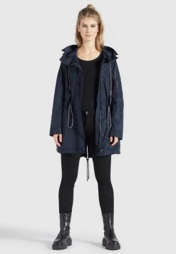 Khujo Femme CATHARINA Parka Dunkelblau -Khujo Soldes badb78d5637e4722b48f50da9adbe679