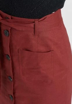 Khujo Femme VARSHA Jupe Trapèze Rotbraun -Khujo Soldes bb1f587071d6477dbe915a2f9f3374b6