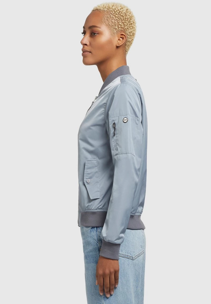 Khujo STENCE Blouson Bomber Blaugrau Hell Femme 9 Khujo STENCE Blouson Bomber Blaugrau Hell Femme – Image 7