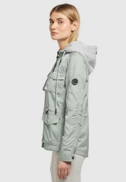 Khujo Femme FLAMES Veste Légère Blassgrün -Khujo Soldes be53c232e33e41baa5ec75607bfe74b0