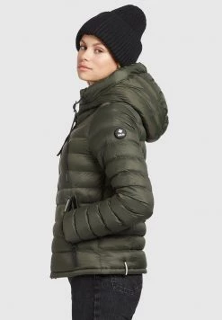 Khujo LOVINA2 SHINE Veste Mi Saison Dunkeloliv Femme -Khujo Soldes bf1adb6688124e64828878523ea07955