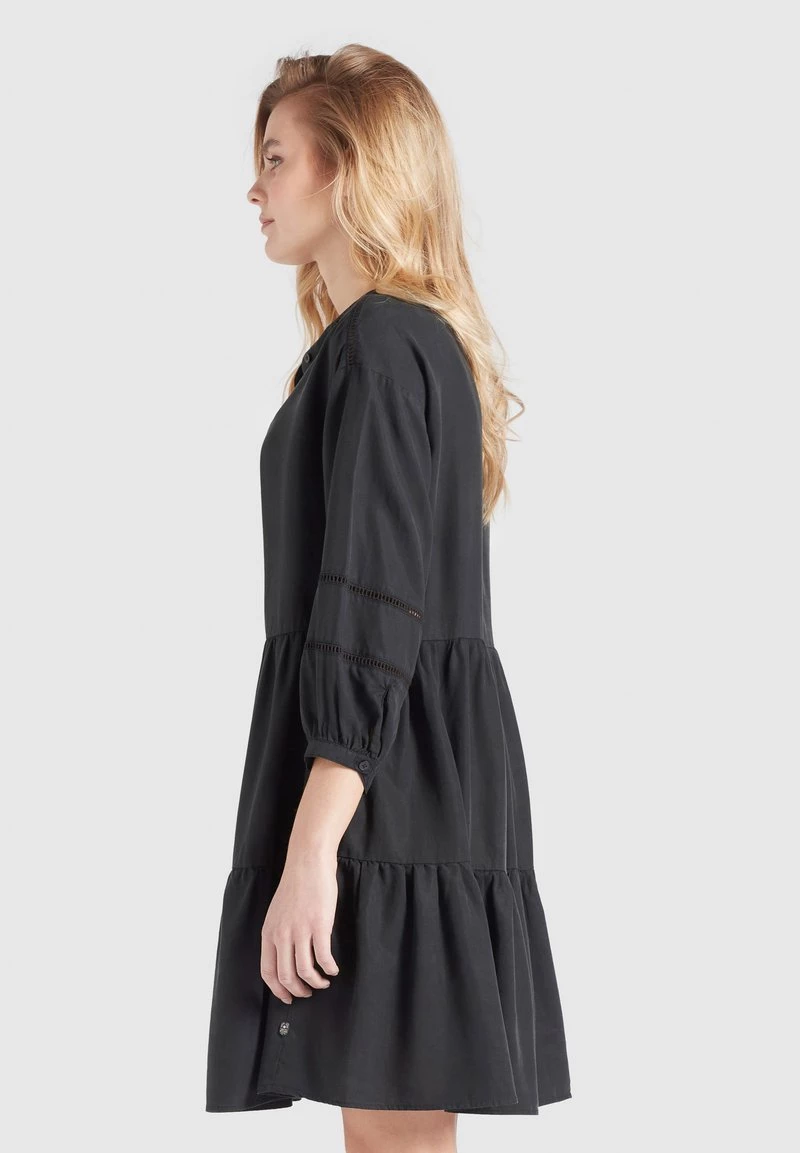 Khujo Femme CREPES Robe De Jour Schwarz 6 Khujo Femme CREPES Robe De Jour Schwarz – Image 4