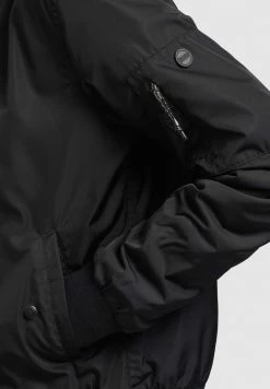 Khujo Femme STENCE Blouson Bomber Schwarz -Khujo Soldes c1ef13787d9c43d2bceb889f6f2d974f