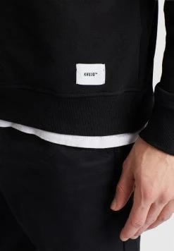 Khujo Homme KANYE Sweatshirt Black -Khujo Soldes c28882721401458fba288a3edd264329