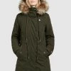 Khujo Femme CODISH Veste D'hiver Dunkelgrün -Khujo Soldes c2ce680f12bf4e119b8e351b5d9b21ff
