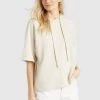 Khujo Femme AMENA T Shirt Imprimé Beige -Khujo Soldes c489fe8661f04a45ade3909dc82e4b09