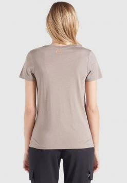 Khujo FRANCESCA SMILE T Shirt Imprimé Graubraun Femme -Khujo Soldes c4c93cab7d7e45fc9458a85a804afd70