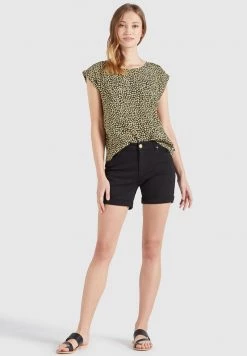 Khujo Femme LOMBA Blouse Schwarz Gelb Geblümt -Khujo Soldes c5164e4700404f09bd7f5fb2fb3e308d