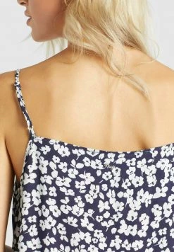 Khujo Femme ELLEN Blouse Dunkelblau Weiß Geblümt -Khujo Soldes c54f395b32ba4b3dbb63aa49fa1bdda5