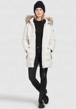 Khujo AMARAY2 Veste D'hiver Naturweiß Femme -Khujo Soldes c57d7a36029b45f7bf3928fd1fbdb99b