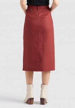 Khujo Femme VARSHA Jupe Trapèze Rotbraun -Khujo Soldes c669cafab17a42c7a5515e4aab60fe75