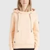 Khujo Femme TESIA Sweat à Capuche Apricot -Khujo Soldes c67e77cb64a2435293ffb26561cb68a0