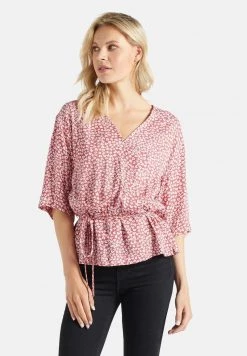 Khujo Femme RINALDA Blouse Rot Weiß Geblümt -Khujo Soldes c6b0a818a4bc46d4a2d0a34c4b5d552e