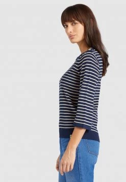 Khujo RAISA Pullover Dunkelblau Femme -Khujo Soldes c75006b743fa4834a760fdea4a8c4cf8