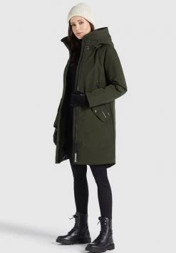Khujo CHARLYN2 Veste D'hiver Dunkeloliv Polyester Femme -Khujo Soldes c7feab0d6aeb4b0ea8b4e7b9d204c0cd