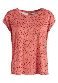 Khujo Femme TALAJA T Shirt Imprimé Rosa Schwarz Gemustert -Khujo Soldes c80de585746d4f90acedfab69bd15022