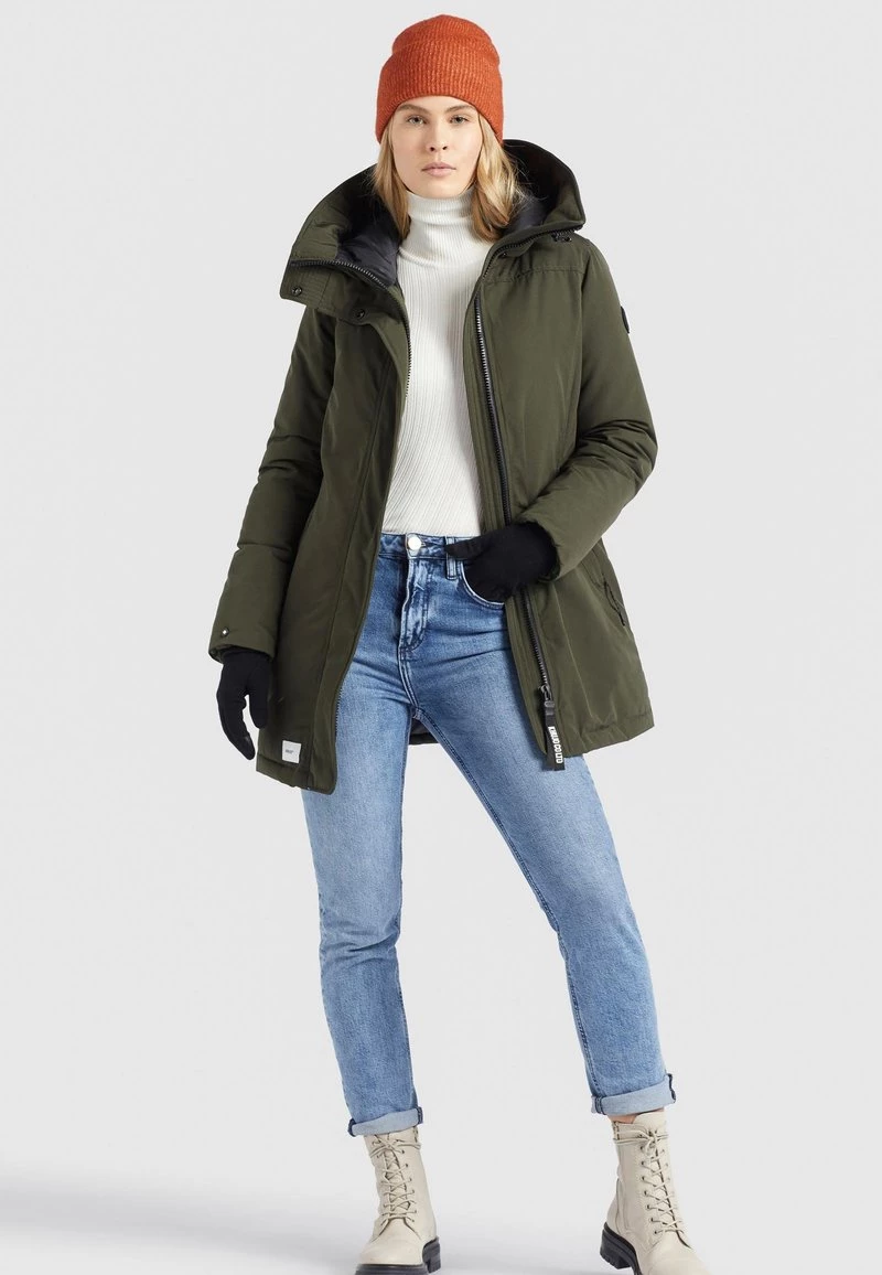 Khujo Femme KANDA Veste D'hiver Dunkeloliv 4 Khujo Femme KANDA Veste D'hiver Dunkeloliv – Image 2