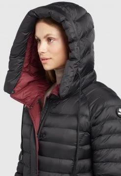 Khujo Femme MANTEL NIANA SHINE Veste D'hiver Schwarz -Khujo Soldes c958ad45050245e5ba857d5129709b3a