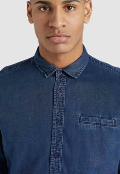 Khujo Homme POSTO Chemise Denim Blau -Khujo Soldes c9a3779c89a047709a66c9e7f8db960f