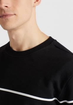 Khujo Homme KANYE Sweatshirt Black -Khujo Soldes ca05b9be5ba84319807d1b440a5f0b58