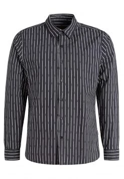 Khujo WAITE Chemise Schwarz Gestreift Homme -Khujo Soldes cb3363536e9945b29796797e64d6e503