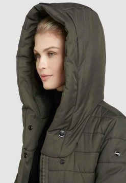 Khujo CONSTANZE STRUCTURED Veste D'hiver Dunkeloliv Femme -Khujo Soldes cb8472c58e0d4299b8c98b775d33ad41