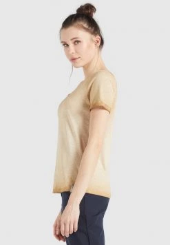 Khujo Femme BARU T Shirt Basique Sand -Khujo Soldes cc0fe14b3a92428497d5392cfe1eec49