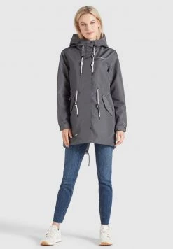 Khujo Femme EMURI Parka Grey -Khujo Soldes cf162981402c4a1cba4b51b36a21aa5d