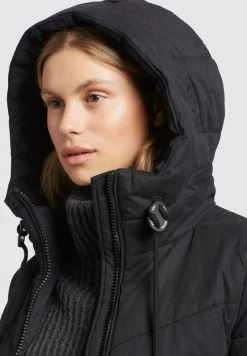 Khujo Femme ARIBAY PEACHED Veste D'hiver Schwarz -Khujo Soldes d08a2e13b4ad41b8a4242dc8f05145f3