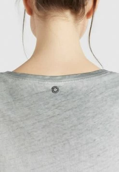 Khujo Femme BARU T Shirt Basique Grau -Khujo Soldes d154e3e8e8434120ae563cc6d78ae375