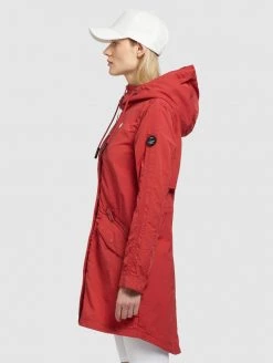 Khujo Femme GAMES Parka Rot -Khujo Soldes d26816239b3b4db19ea3d5055ba20571