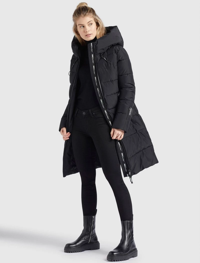 Khujo JILIAS Veste D'hiver Schwarz Femme 4 Khujo JILIAS Veste D'hiver Schwarz Femme – Image 2