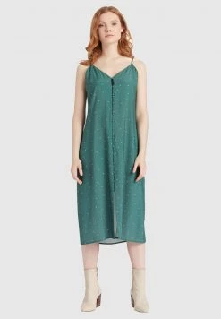 Khujo VALERIYA Robe De Jour Green Femme -Khujo Soldes d7314dd7bb6b497887ec14f53fcc2691