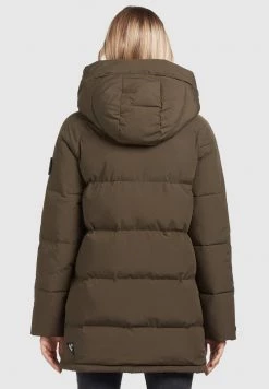 Khujo DORASI Veste D'hiver Khaki Femme -Khujo Soldes d7d31513c86e4e31b801ee29cf225a37