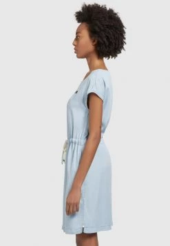 Khujo HEDIYE Robe De Jour Hellblau Femme -Khujo Soldes d8d8924e7c6546f18279159a6590f400