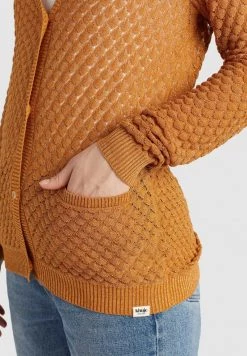 Khujo ASYA Gilet Ochra Gold Femme -Khujo Soldes d9f1ebc2515e47d2bfb6a16f5347c1e7