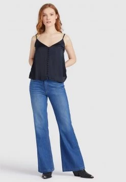 Khujo Femme SUGAR Blouse Dark Blue -Khujo Soldes da051ab86bdd4035a9eb55c7aea3a472