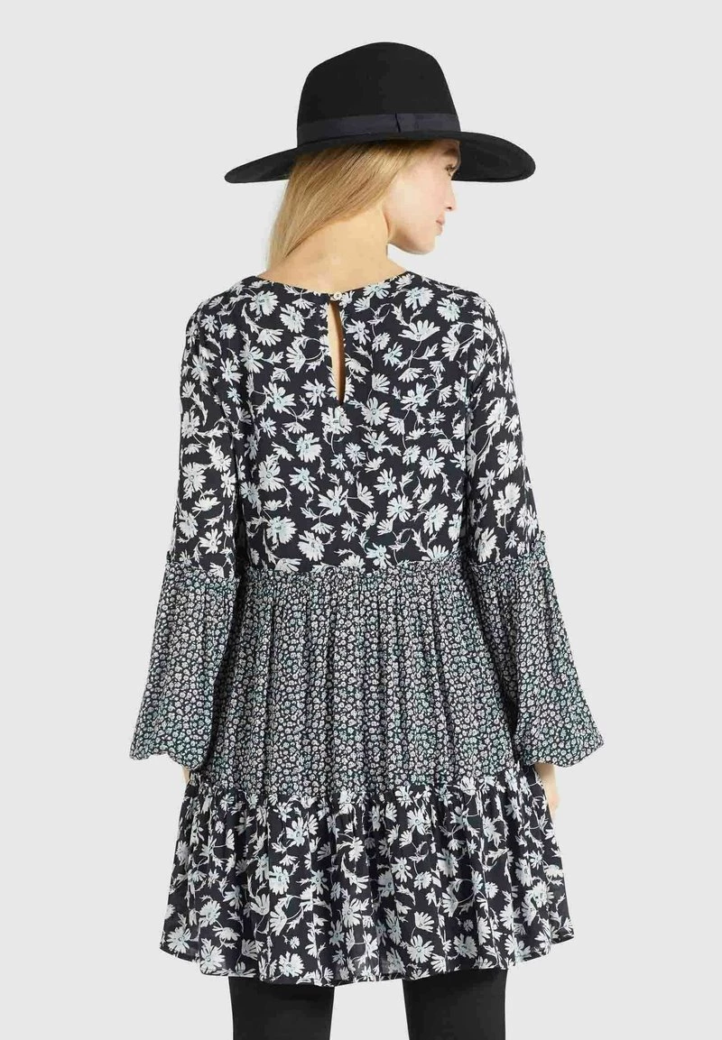 Khujo Femme GRANATA Robe De Jour Schwarz Weiß 5 Khujo Femme GRANATA Robe De Jour Schwarz Weiß – Image 3