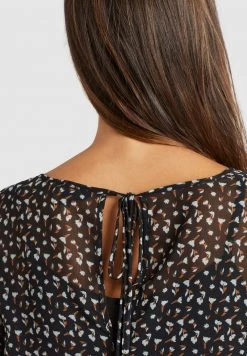 Khujo KLEMENTINA Blouse Black/blue Femme -Khujo Soldes dbee05f6713c4bb3a3109a62f2410423